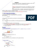 Mass and Inertia: Dynamics 1