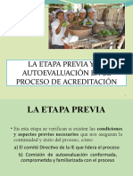 Etapa Previa y Autoevaluación