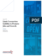 Limit Coronavirus Liability To Promote Jobs and Growth