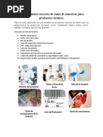 Procedimiento Correcto de Toma de Muestras para Productos Cárnicos