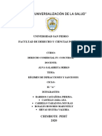 Régimen de Infracciones y Sanciones Informe