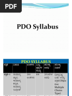 PDO Syllabus PDO Syllabus