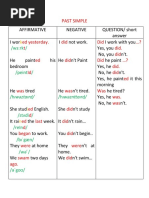 Simple Past and Continuous2 Lev 5