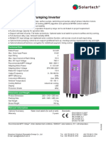 Solartech Solar Pumping Inverter: Technical Data