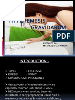 Hyperemesis Gravidarum: Prepared By:-Mr. Arkab Khan Pathan