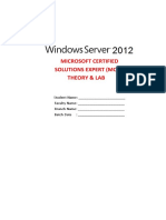 MCSE 2012 Lab Guide PDF