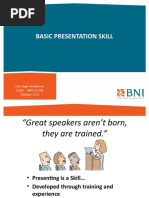 Basic Presentation Skill: Aziz Fajar Ariwibowo (CMO - NPP.29294) Oktober 2015