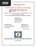 Inventory Management Technique