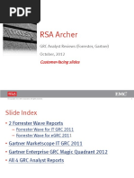 RSA Archer: Customer-Facing Slides