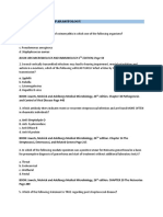 PLE 2019 - Microbiology Questions and Answer Key