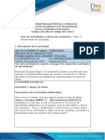 Guía de Actividades y Rúbrica de Evaluación - Paso 5 - Presentación de Resultados PDF