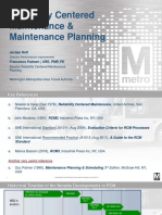 Reliability Centered Maintenance & Maintenance Planning: Jordan Holt