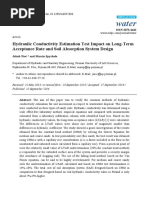 Water: Hydraulic Conductivity Estimation Test Impact On Long-Term Acceptance Rate and Soil Absorption System Design