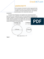 ACT Science Practice Test 10