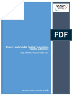 Sesión 1. Autoridades Fiscales y Organismos Fiscales Autónomos