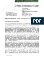 Correlating Street Centrality and Land Uses An Evidencebased Support For The Multiple Centrality Asses PDF