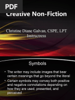 Creative Non-Fiction: Christine Diane Galvan, CSPE, LPT Instructress