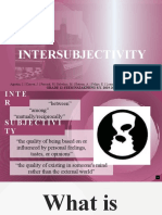 Intersubjectivity: GRADE 12 STEM NATAKNENG S.Y. 2019-2020