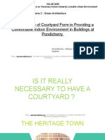 The Influence of Courtyard Form in Providing A Comfortable Indoor Environment in Buildings at Pondicherry