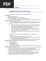 Investments Questions For Review of Key Topics: Question 8-1