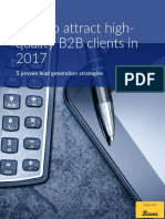 How To Attract High-Quality B2B Clients in 2017: 5 Proven Lead Generation Strategies