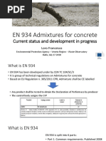 EN 934 (Admixtures For Concrete)