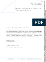 Excelentíssima Senhora Doutora Juíza DE Direito DA 3 9 Vara Cível DO Fórum João Mendes Júnior