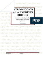 Introduccion A La Exegesis