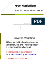 Inverse Variation: Whatisitandhowdoiknowwheniseeit?