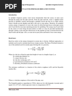 Design Fundamentals For Sprinkler System