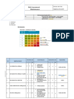 Risk Assessment Maintenance: L - Likelihood S - Severity RL - Risk Level