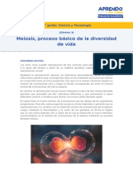 Meiosis, Proceso Básico de La Diversidad de Vida: 4.° Grado: Ciencia y Tecnología