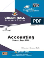 A Levels Accounting Notes PDF