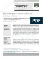 Consumer Attitudes in The Election of Functional Foods