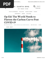 Op-Ed: The World Needs To Flatten The Carbon Curve Post COVID-19