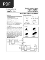 IR2101/IR21014 IR2102/IR21024: High and Low Side Driver