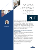 The Value of Health Risk Assessment On Health Outcomes of Employees