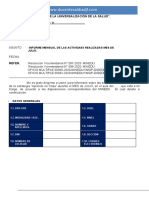 Informe de Trabajo Remoto de Primaria Del Mes de Julio