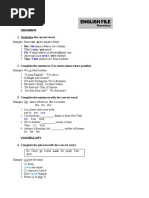 Ingles-Libro Elementary - UNIT 1 Revision 2