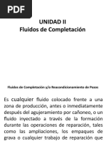 Unidad Ii Fluidos de Completacion