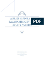 A Brief History of Savannah'S City-Led Equity Agenda