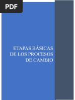 Etapas Del Proceso de Cambio Organizacionales