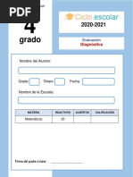 Examen Diagnostico 4°