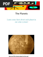 The Planets: Learn Some Facts About Each Planet in Our Solar System