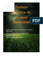 Gestion Ambiental. Influencia de La Luna en La Silvicultura y Agricultura