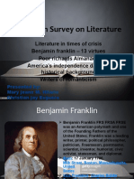 American Survey On Literature