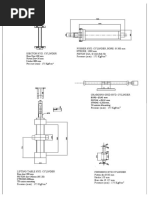 Bore Dia 100 MM Piston Dia 56 MM Stroke 800 MM Pressure (Max) : 175 KGF/CM