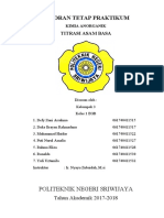 Laporan Praktikum Kimia Anorganik Titrasi Asam Basa