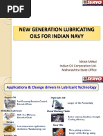 New Generation Lubricating Oils For Indian Navy