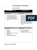 Decisional Balance Worksheet: Goal: I Want To Cut Soda Out of My Diet